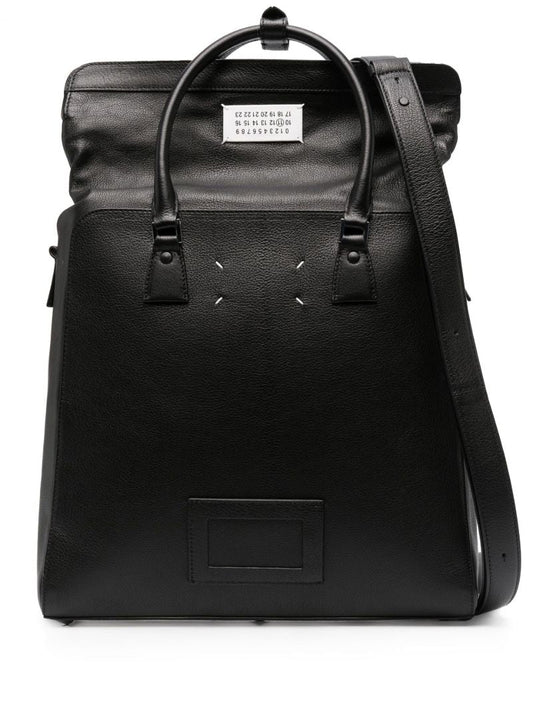 Black 5ac Convertible Leather Backpack