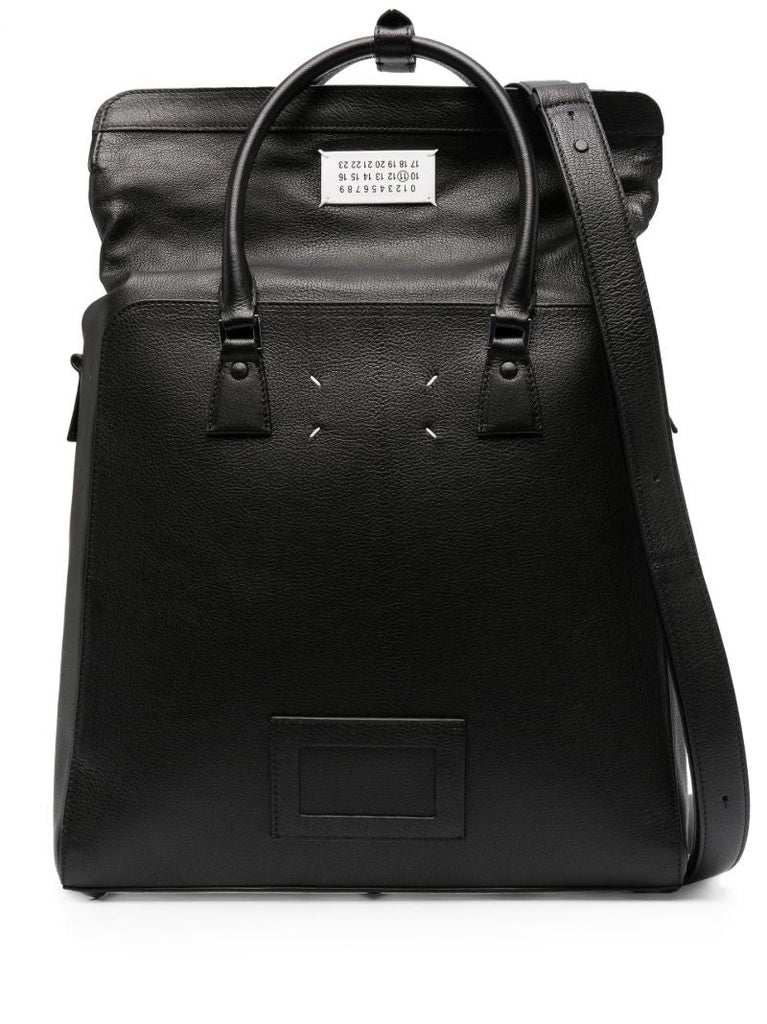 Black 5ac Convertible Leather Backpack