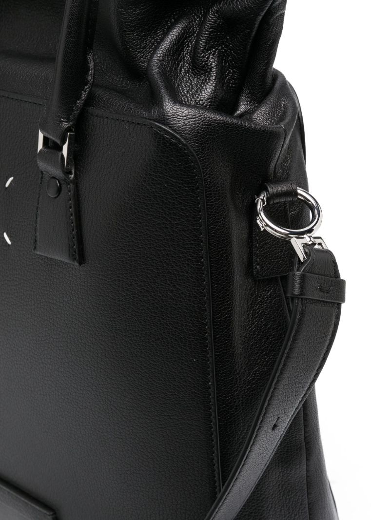 Black 5ac Convertible Leather Backpack