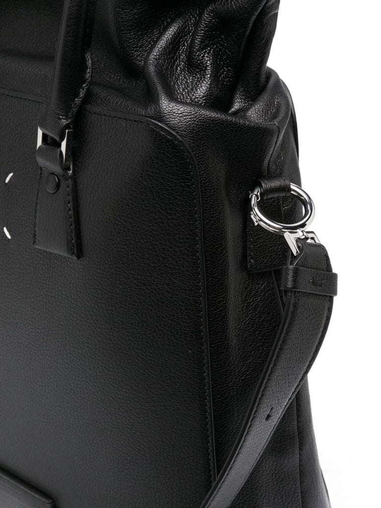 Black 5ac Convertible Leather Backpack