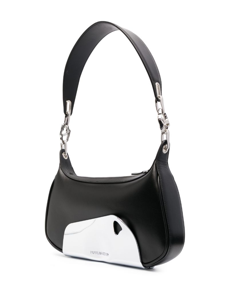 Black Chrome Panel Shoulder Bag