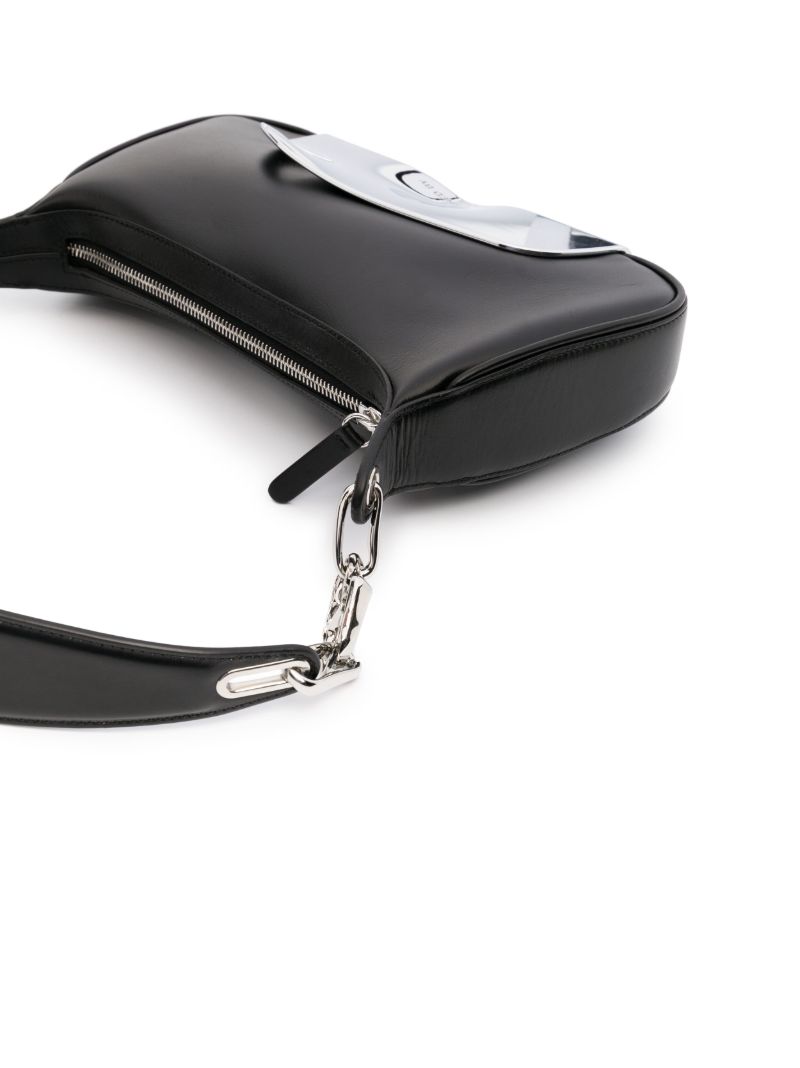 Black Chrome Panel Shoulder Bag