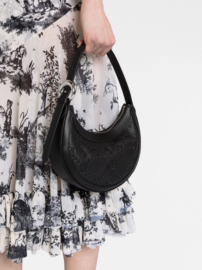 Black Small Moonogram Shoulder Bag
