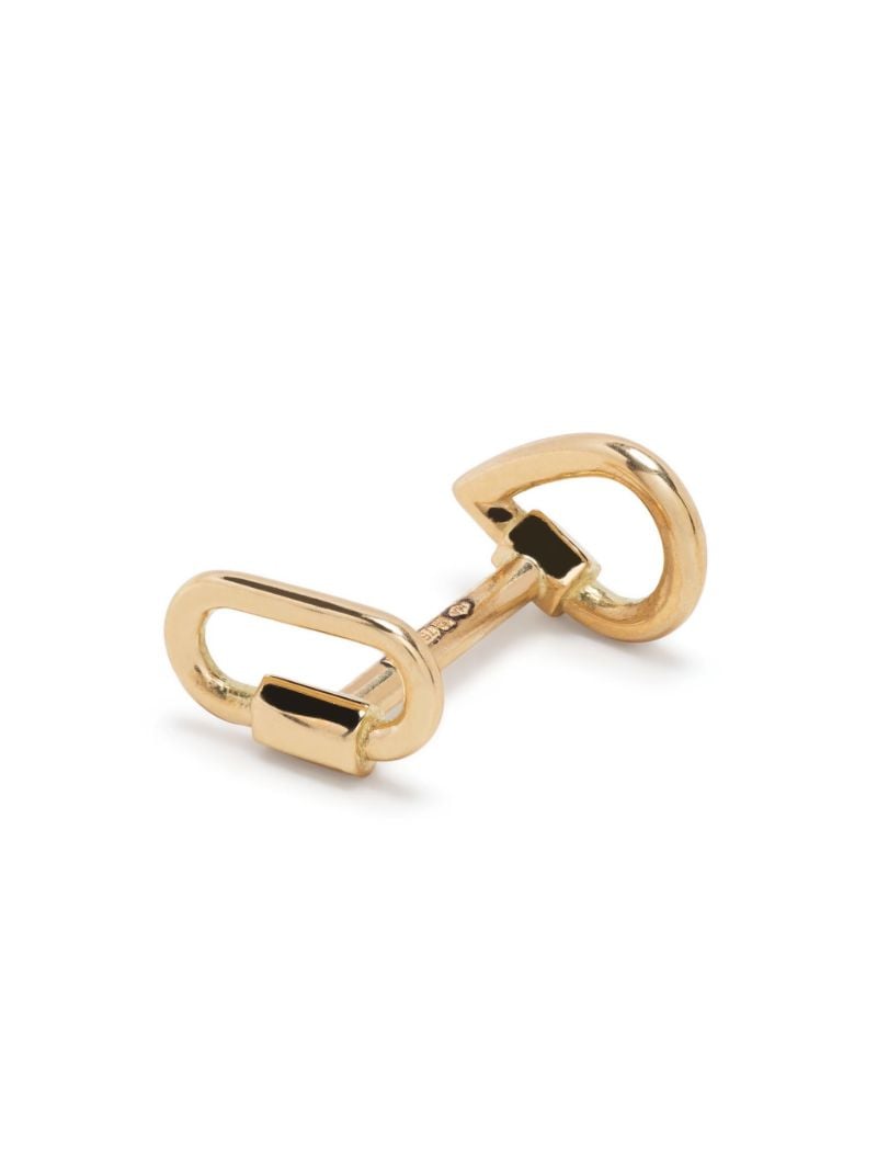 18k Yellow Gold Droplock Lockette Single Earring