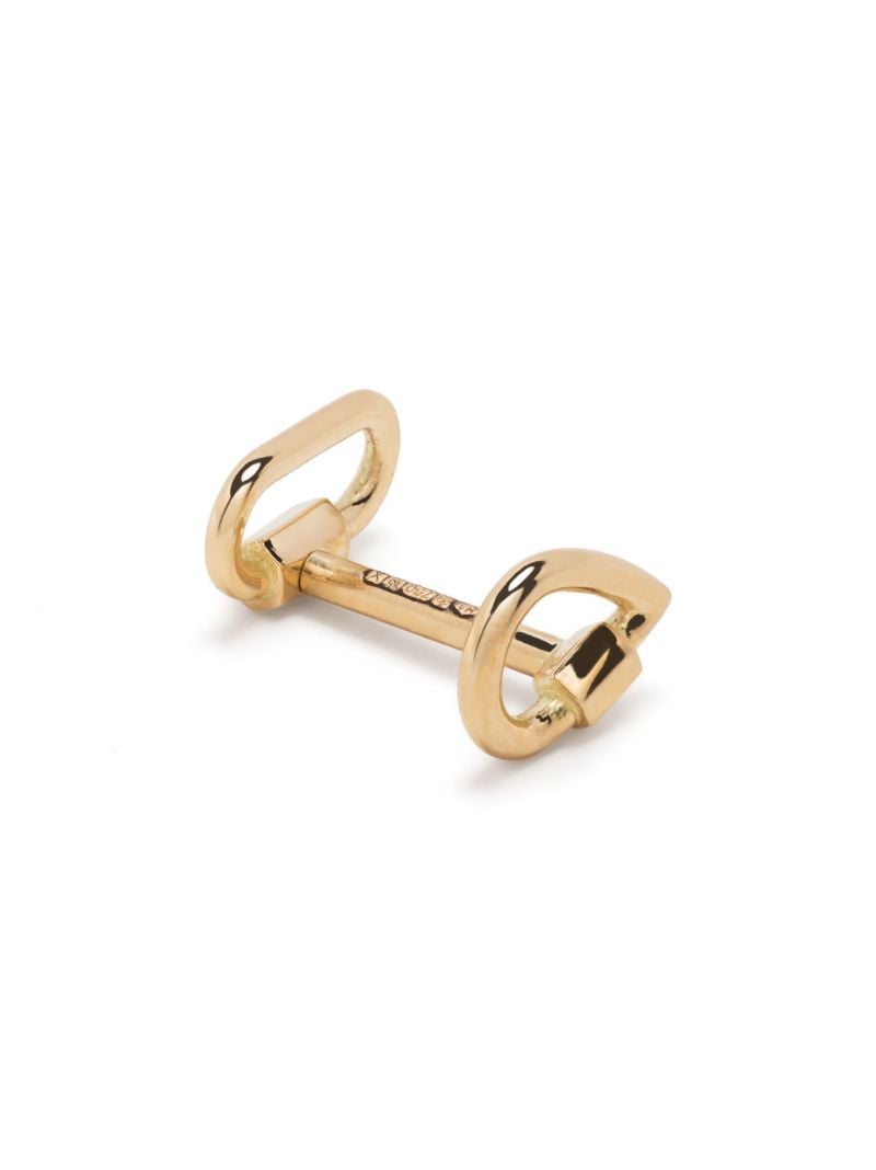 18k Yellow Gold Droplock Lockette Single Earring