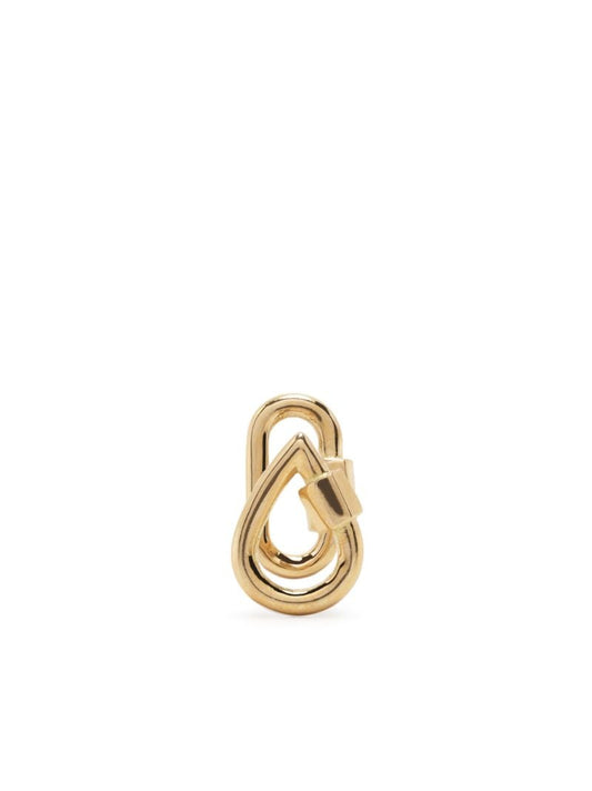 18k Yellow Gold Droplock Lockette Single Earring