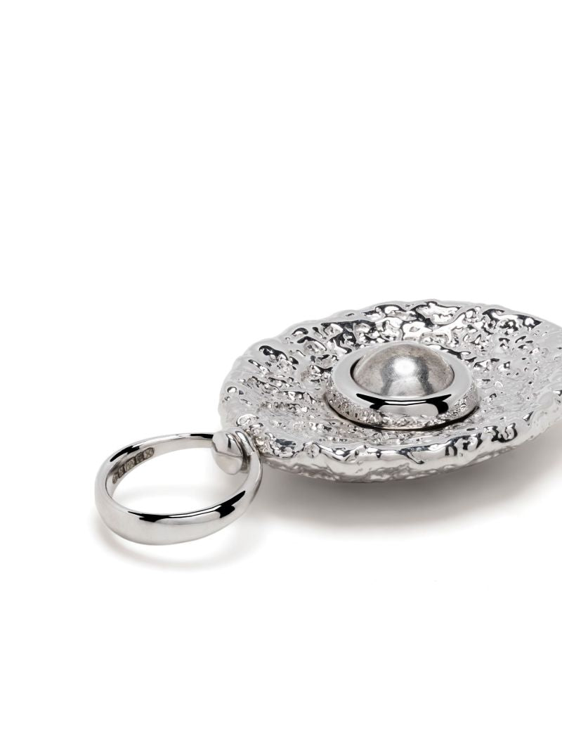 18k White Gold Rolling Spheres Charm