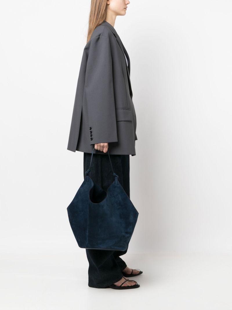 The Medium Lotus Suede Tote Bag