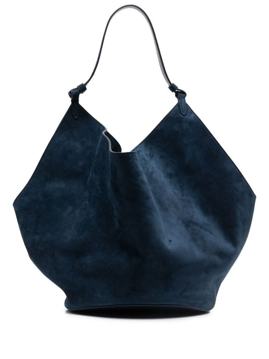 The Medium Lotus Suede Tote Bag