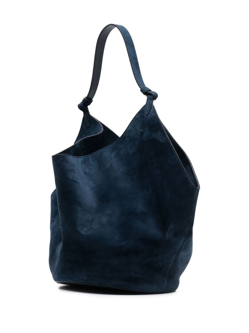 The Medium Lotus Suede Tote Bag