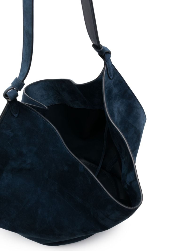 The Medium Lotus Suede Tote Bag