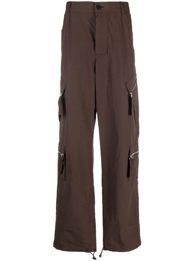 Brown Le Cargo Marrone Cotton Cargo Trousers