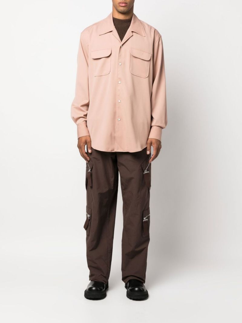 Brown Le Cargo Marrone Cotton Cargo Trousers