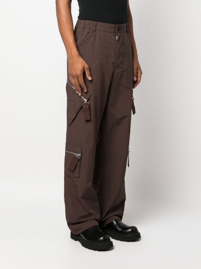 Brown Le Cargo Marrone Cotton Cargo Trousers