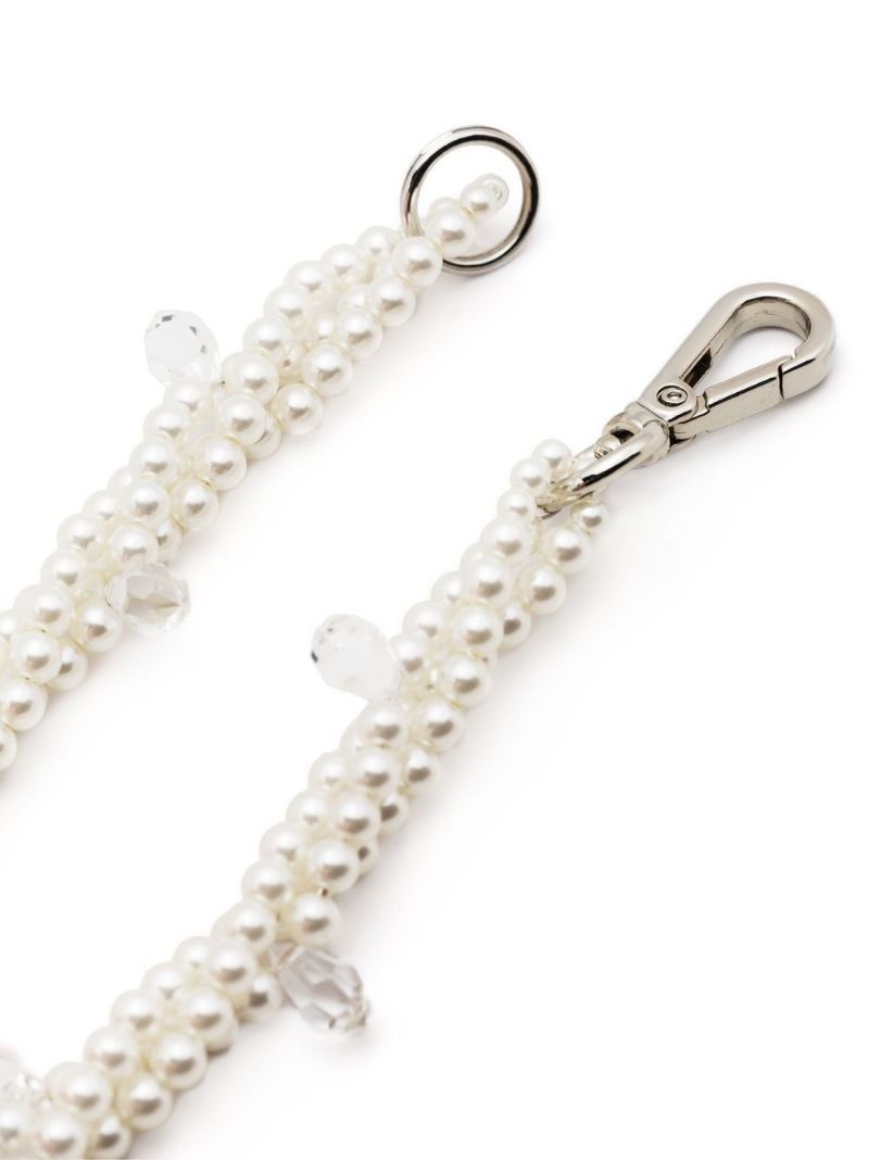 White Faux Pearl Choker Necklace