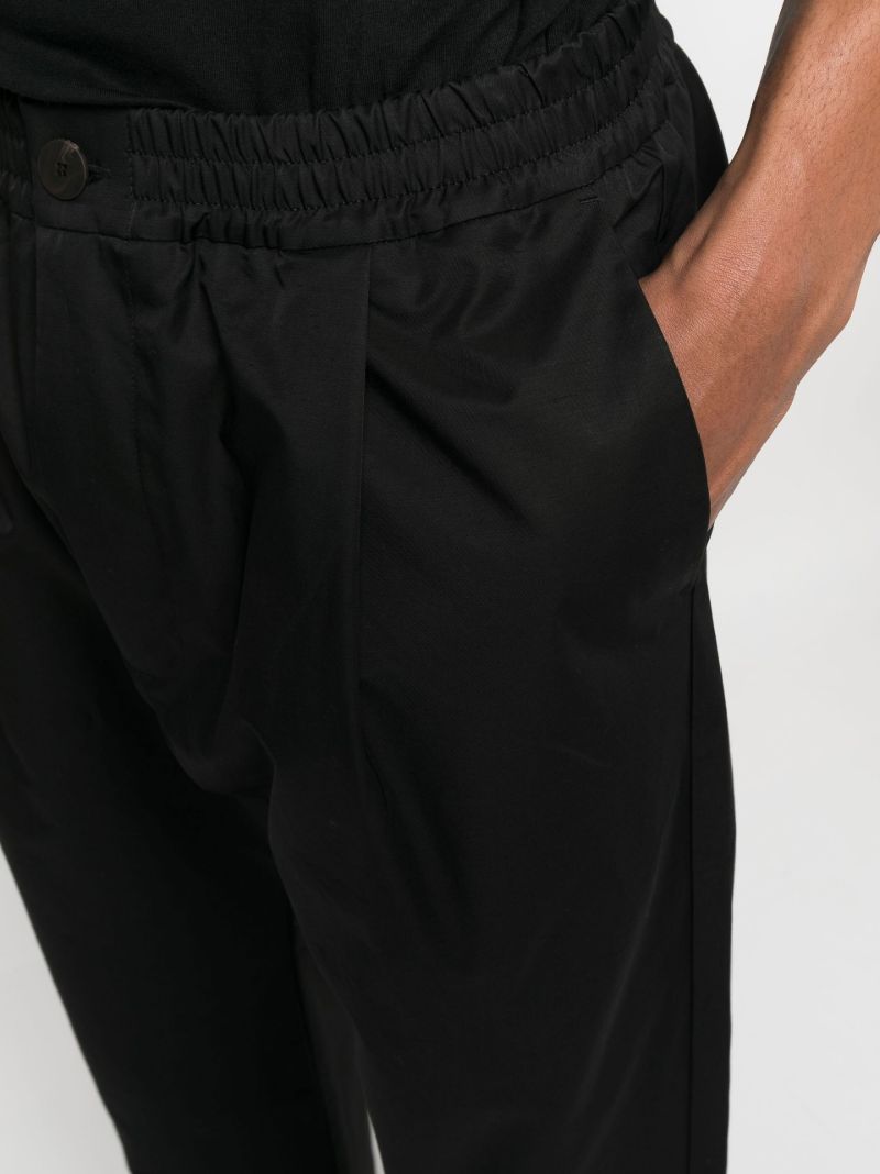 Black Gentile Tapered-leg Trousers