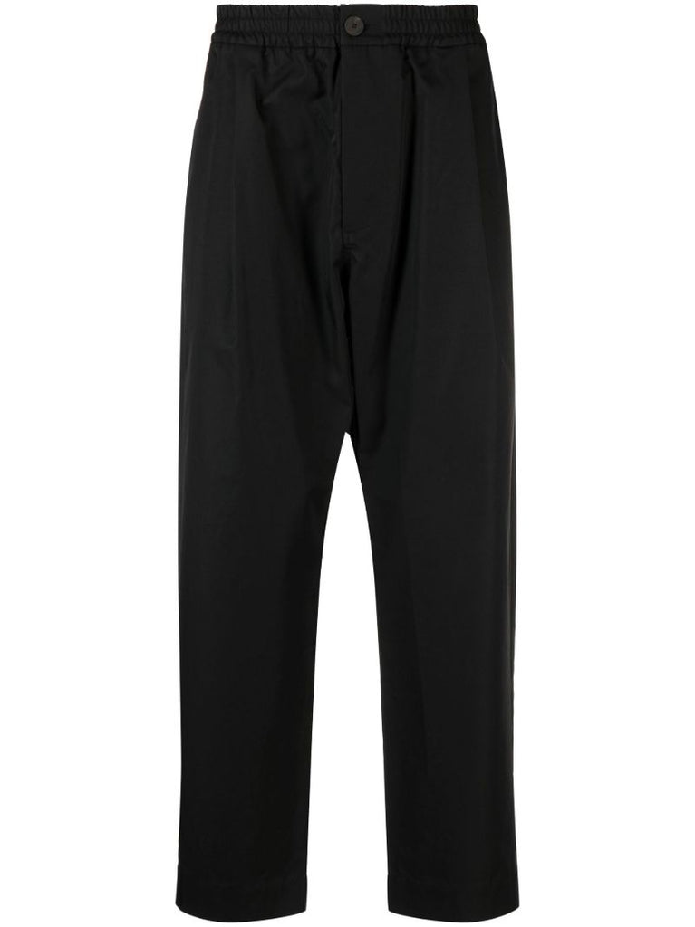 Black Gentile Tapered-leg Trousers