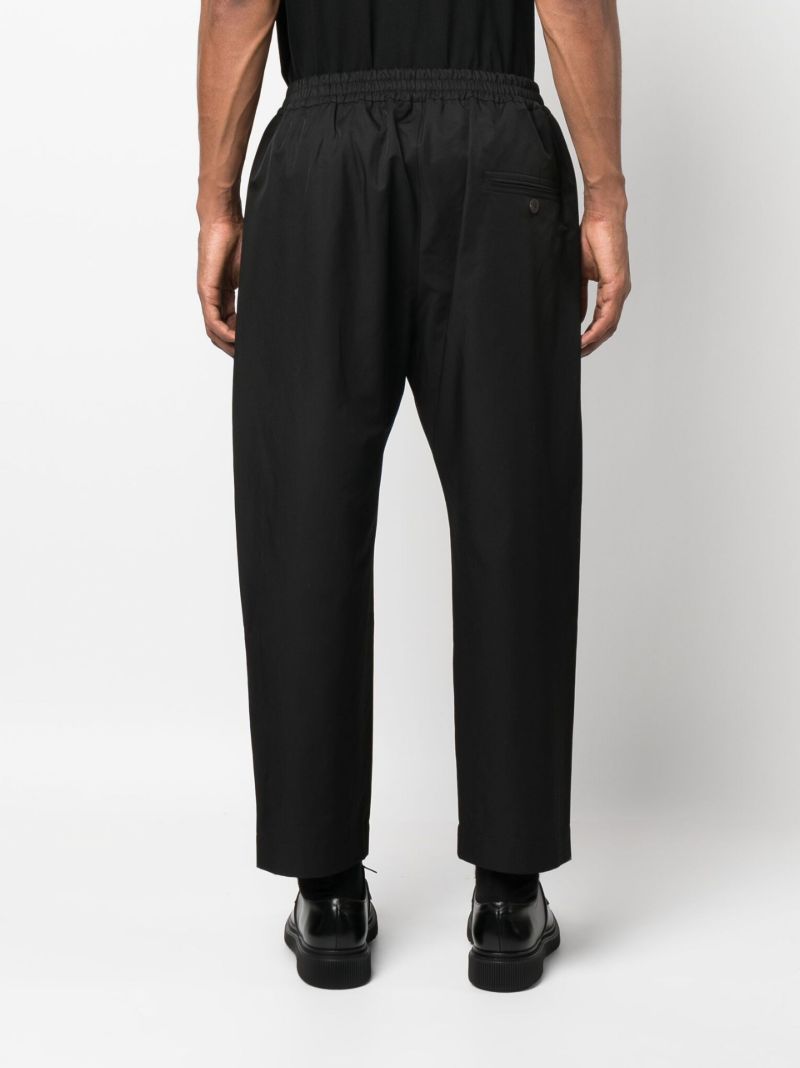 Black Gentile Tapered-leg Trousers