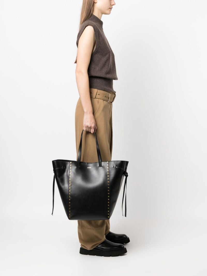 Black Oskan Leather Tote Bag