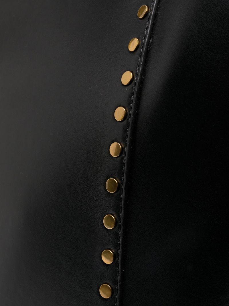 Black Oskan Leather Tote Bag
