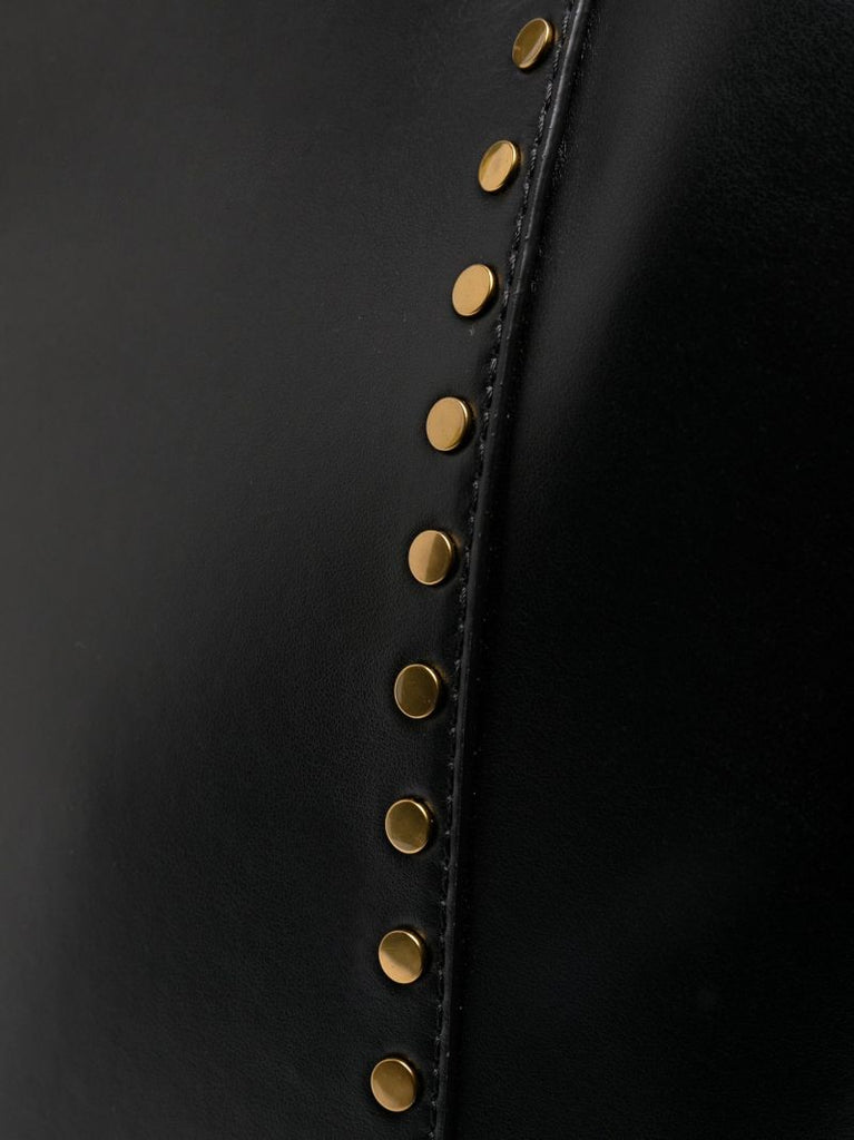 Black Oskan Leather Tote Bag