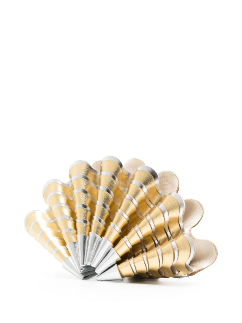 Gold-tone Sable Mouvant Clutch