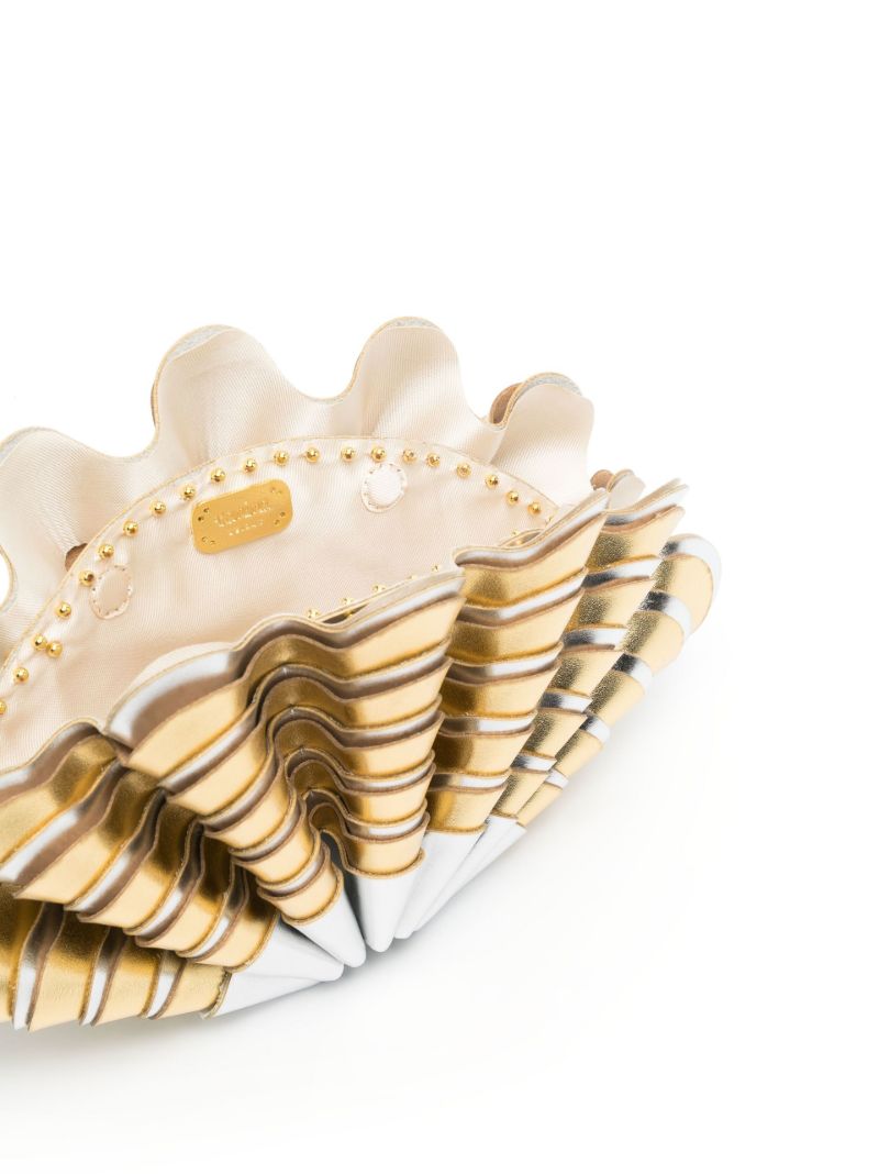 Gold-tone Sable Mouvant Clutch