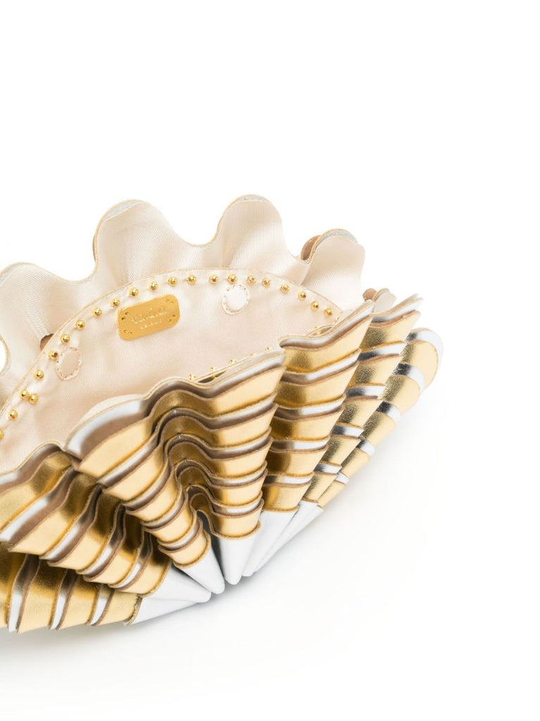 Gold-tone Sable Mouvant Clutch