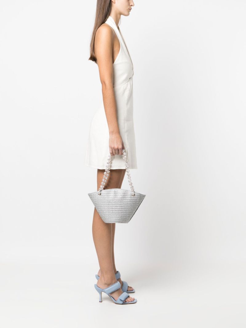Grey Estival Raffia Tote Bag