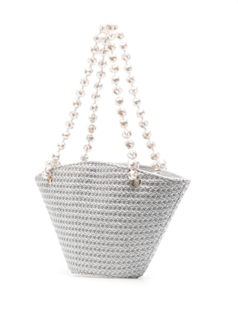 Grey Estival Raffia Tote Bag