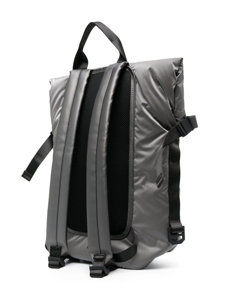 Silver-tone Loop Padded Backpack