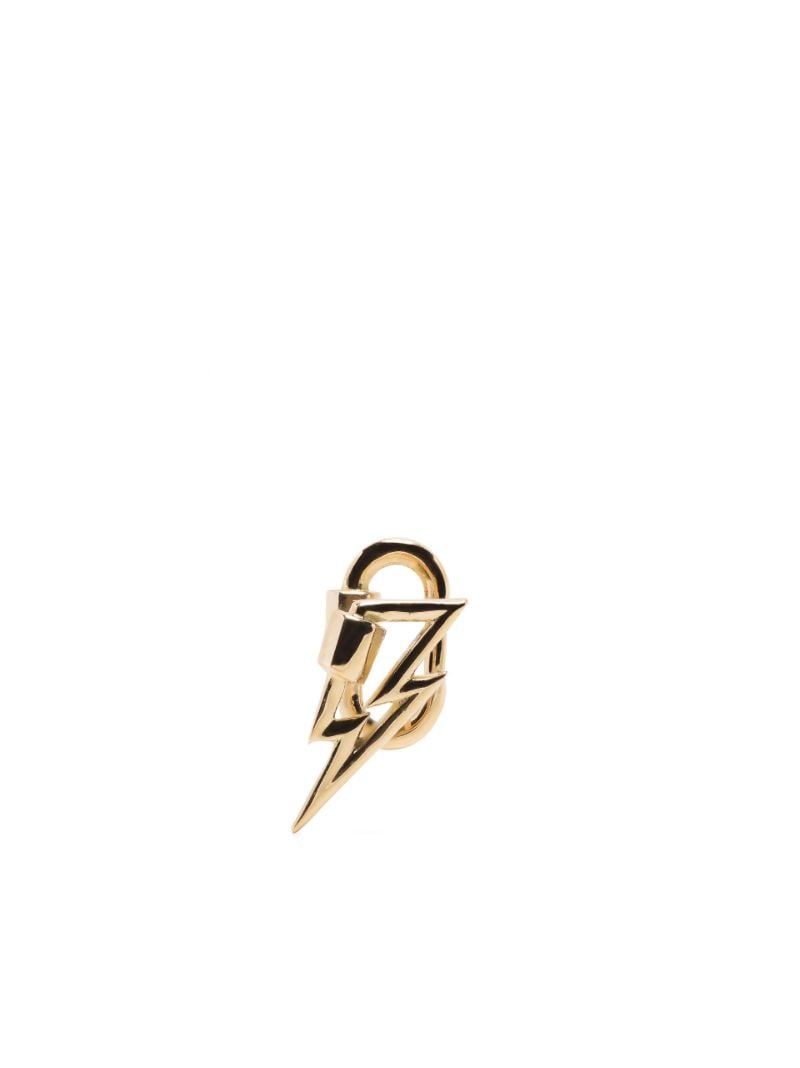 18k Yellow Gold Bolt Lockette Single Earring