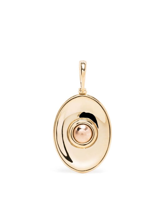 18k Yellow Gold Smooth Rolling Sphere Charm