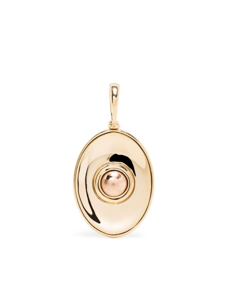 18k Yellow Gold Smooth Rolling Sphere Charm