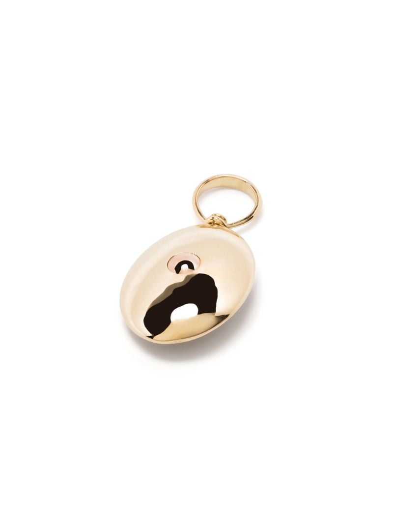 18k Yellow Gold Smooth Rolling Sphere Charm