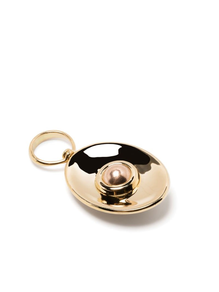 18k Yellow Gold Smooth Rolling Sphere Charm