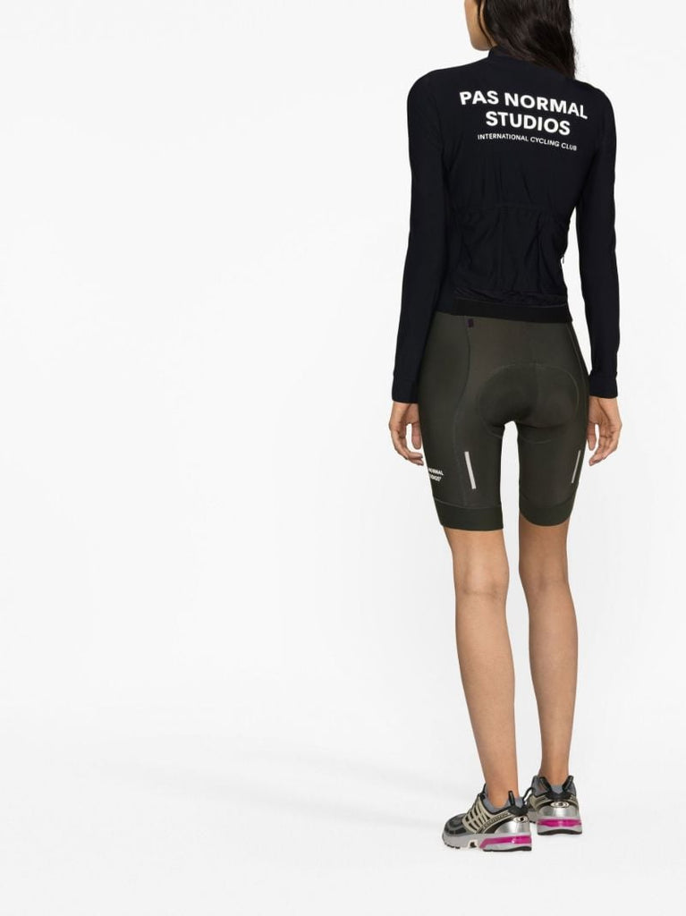Black Mechanism Cycling Jersey Top