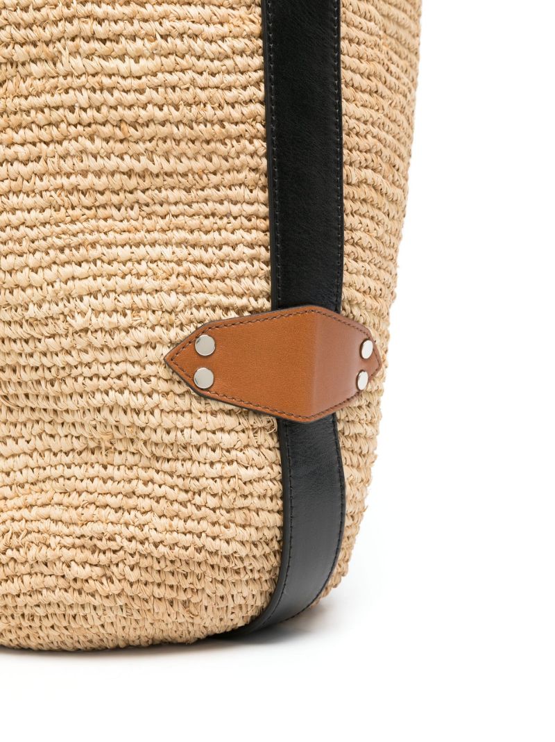 Neutral Bayia Raffia Tote Bag