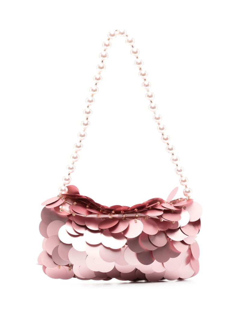 Pink Scintillante Sequin Shoulder Bag