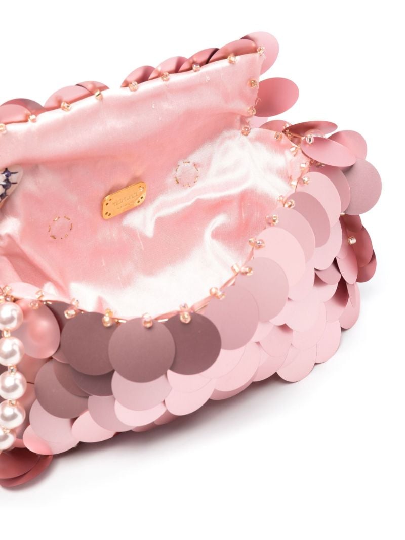 Pink Scintillante Sequin Shoulder Bag