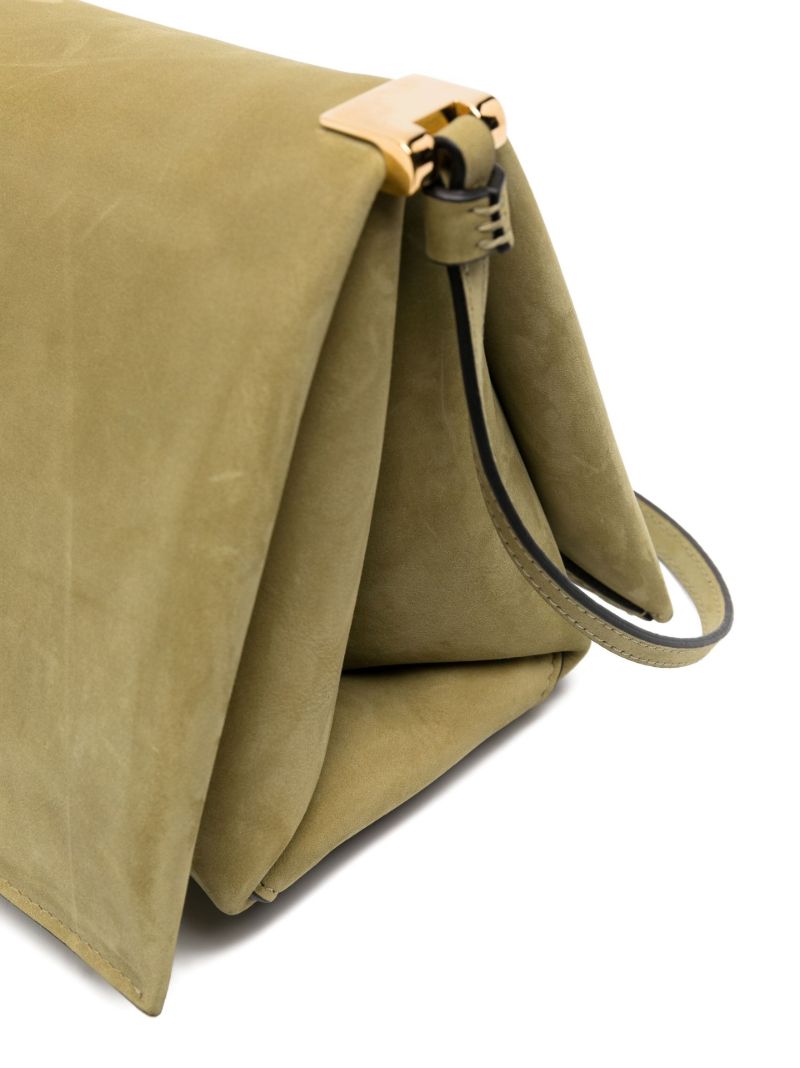 Green Uma Suede Cross Body Bag