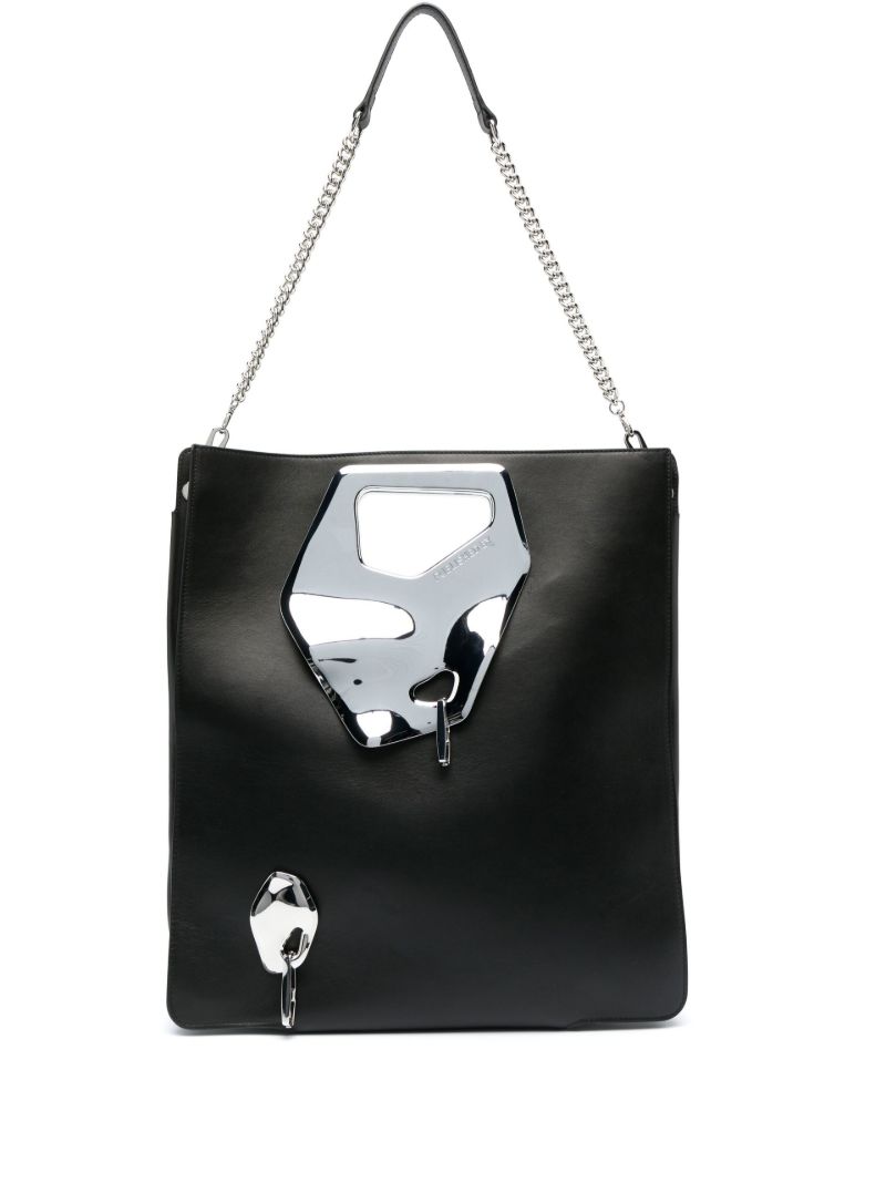 Black Arabella Tall Leather Tote Bag