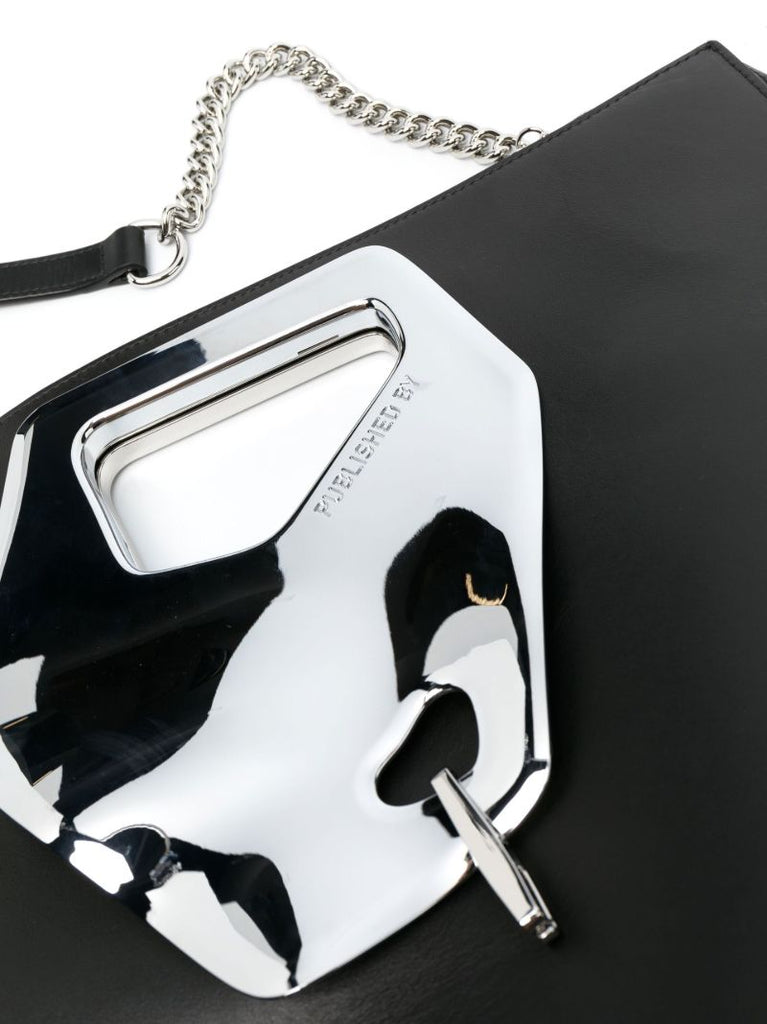 Black Arabella Tall Leather Tote Bag