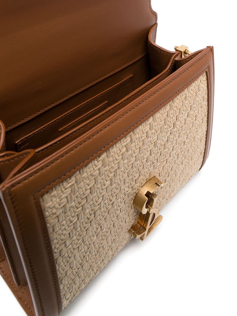 Neutral Cassandra Raffia Top Handle Bag