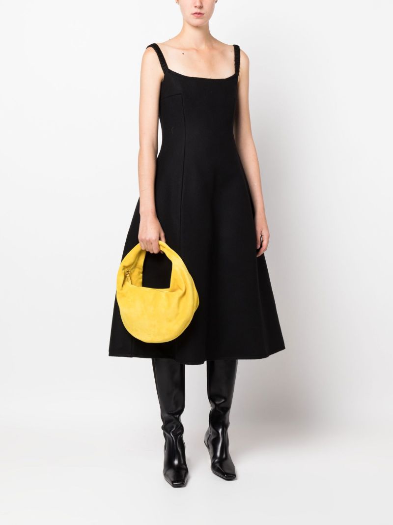 Yellow the Medium Olivia Suede Shoulder Bag