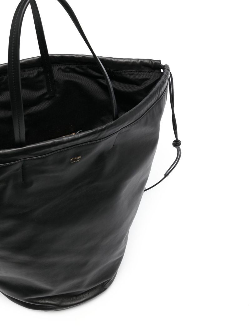 Black Osa Leather Tote Bag