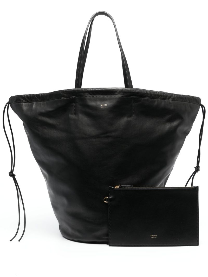 Black Osa Leather Tote Bag