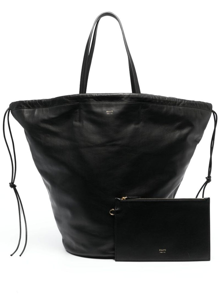 Black Osa Leather Tote Bag
