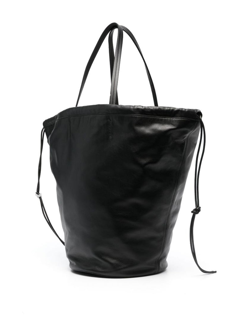 Black Osa Leather Tote Bag