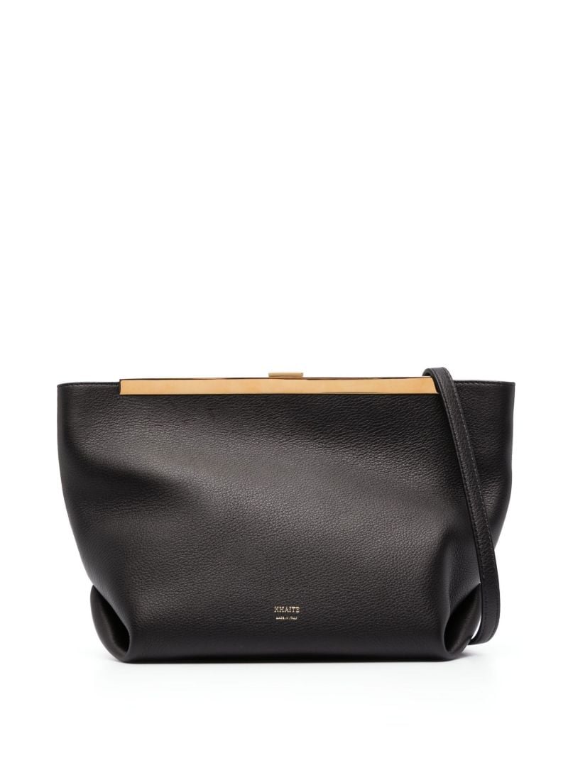 Black Augusta Leather Crossbody Bag